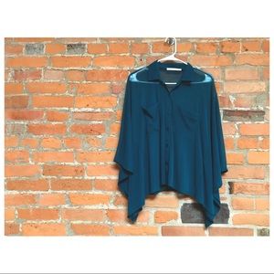 Button up opaque blouse